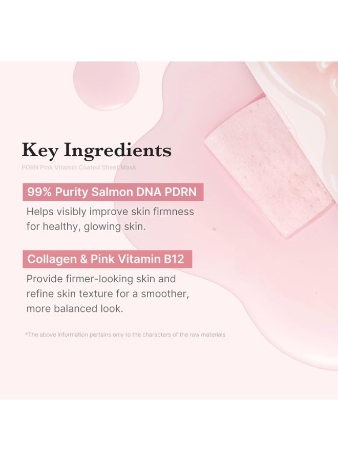 ميديكيوب ميديكوب ماسك شيت Salmon DNA PDRN الوردي بتغليف فيتا – ماسك عناية فاخرة في البيت لبشرة زجاجية، للترطيب والشد وتوازن البشرة | (22 جم × 1 قطعة) - Image 4